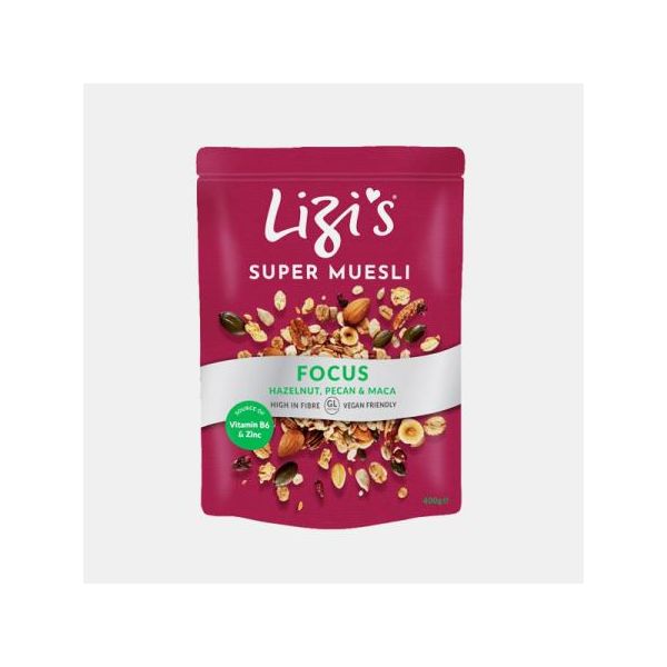 Lizis Super Muesli Focus Avela Noz-Pecã Maça 400g