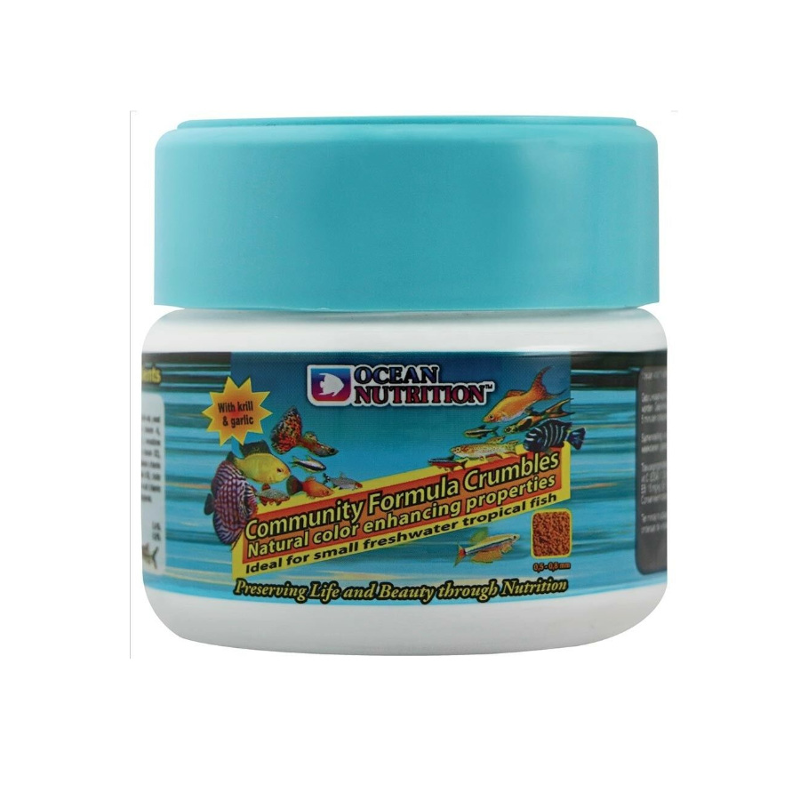Ração em grânulos Ocean Nutrition Community Formula para peixes de água doce