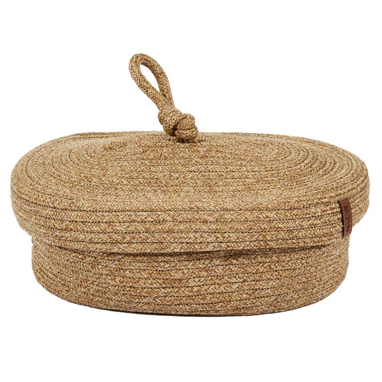 Nazar Rugs Panier CALI 4302 fait main beige - 25x15 cm