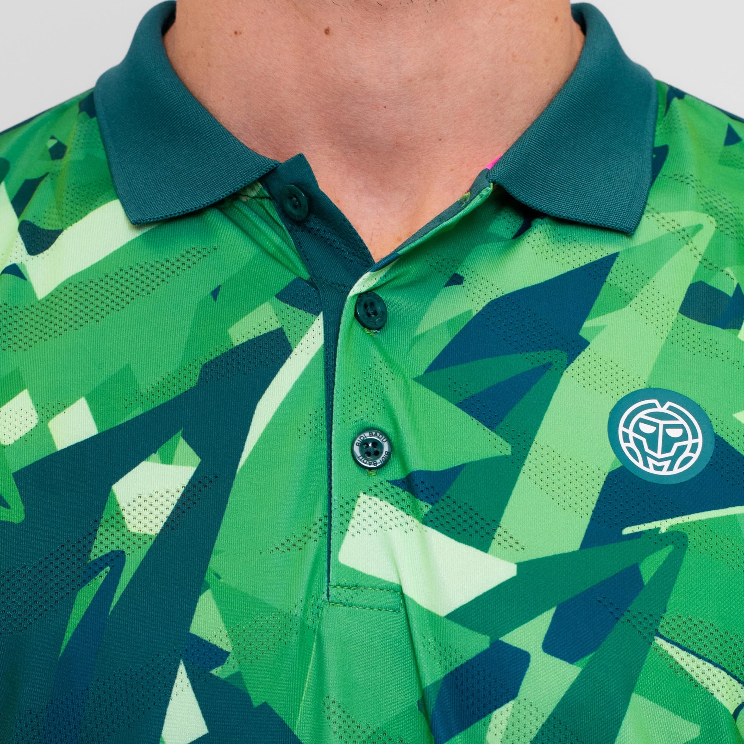 BIDI BADU Spike Polo Hommes - Vert Foncé , Vert