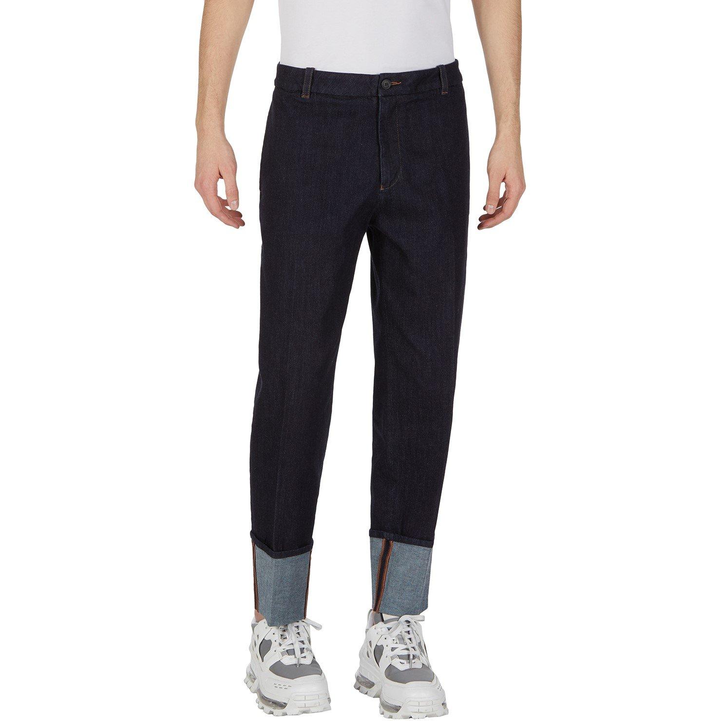 Emporio Armani Denim Turn-Up Jeans