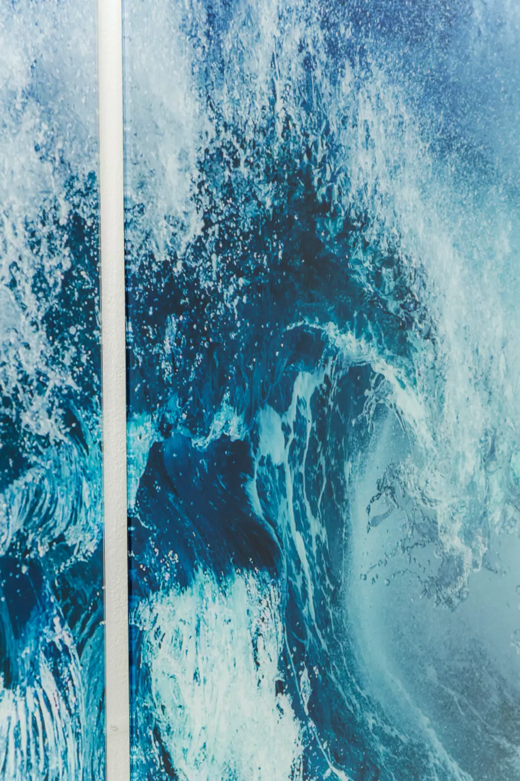 Glasbild 240 x 160 cm Wave