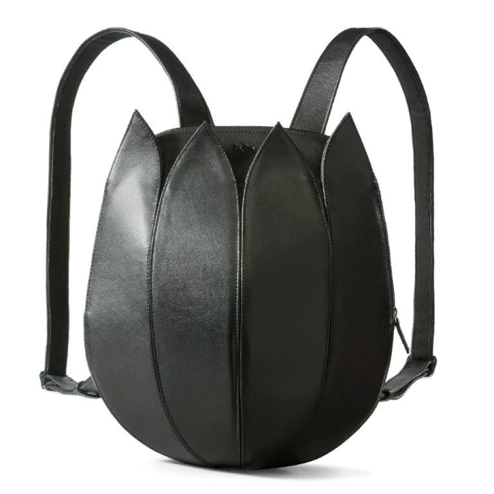 Tulip Backpack Black Classic Leather