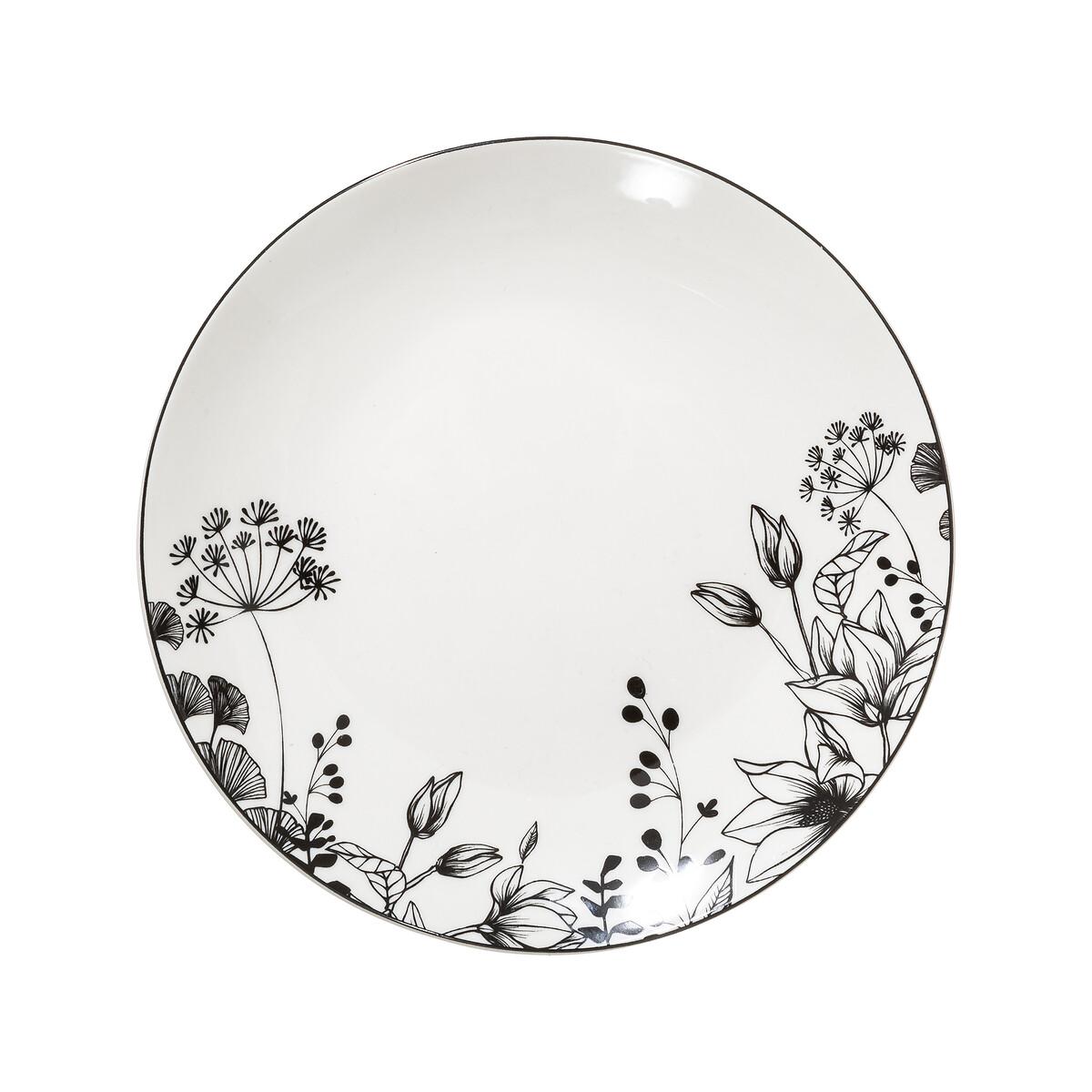 ASSIETTE A DESSERT WHITE FLORAL 20CM