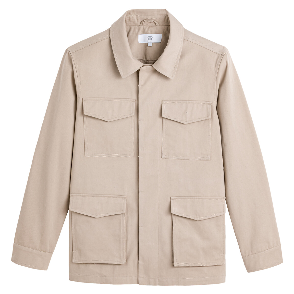 COLEÇÕES LA REDOUTE<br>Jaqueta safari de comprimento médio