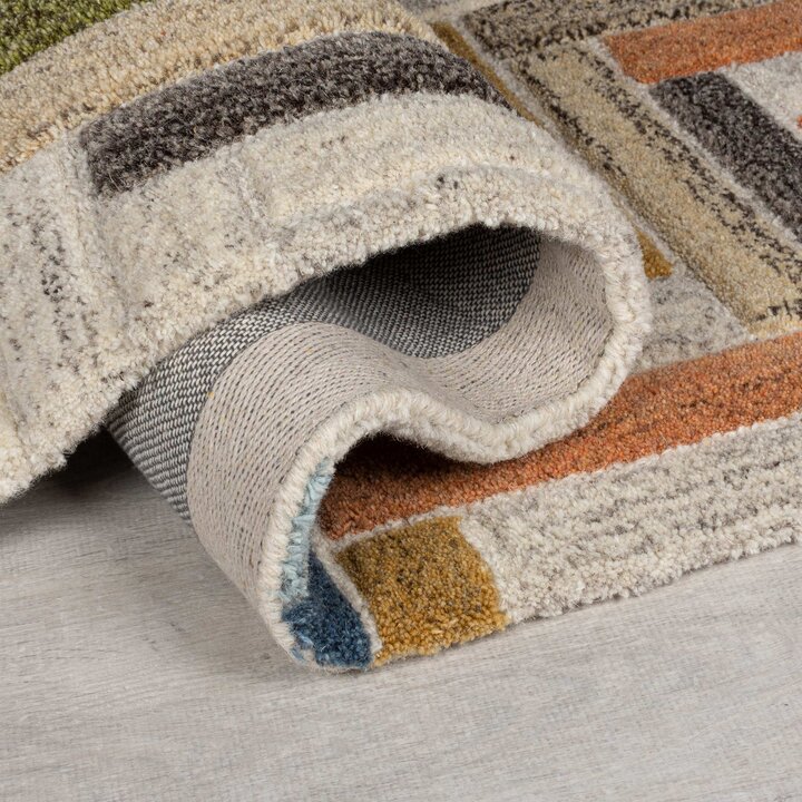 Wollen vloerkleed - Rusho Multicolor