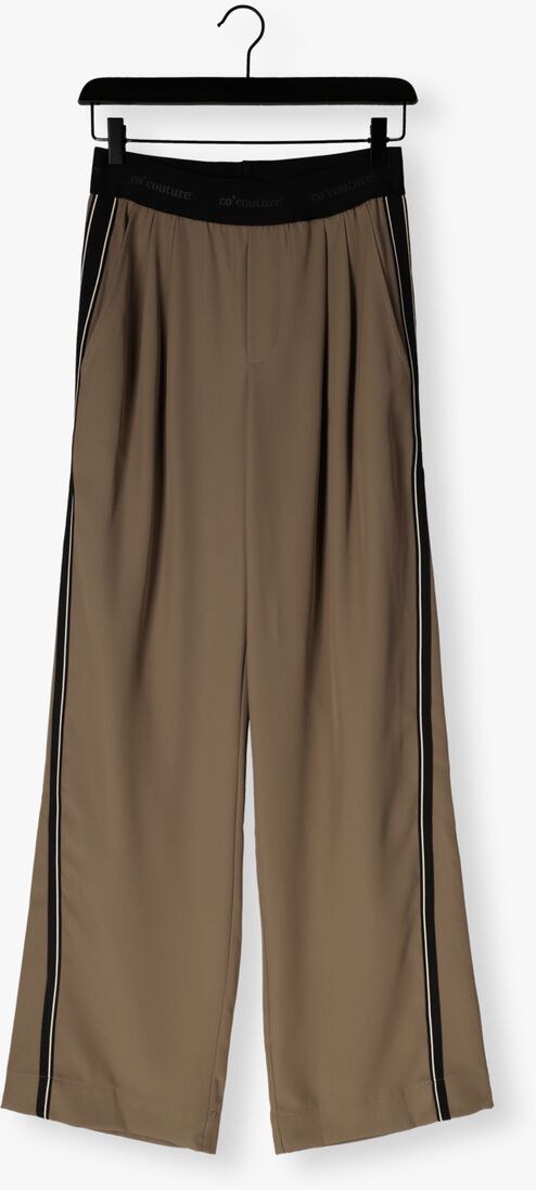 taupe co'couture wijde broek amina split ll panel