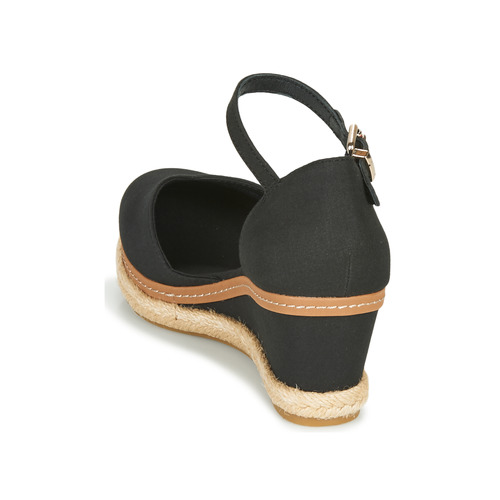 Tommy Hilfiger - BASIC CLOSED TOE MID WEDGE - Noir
