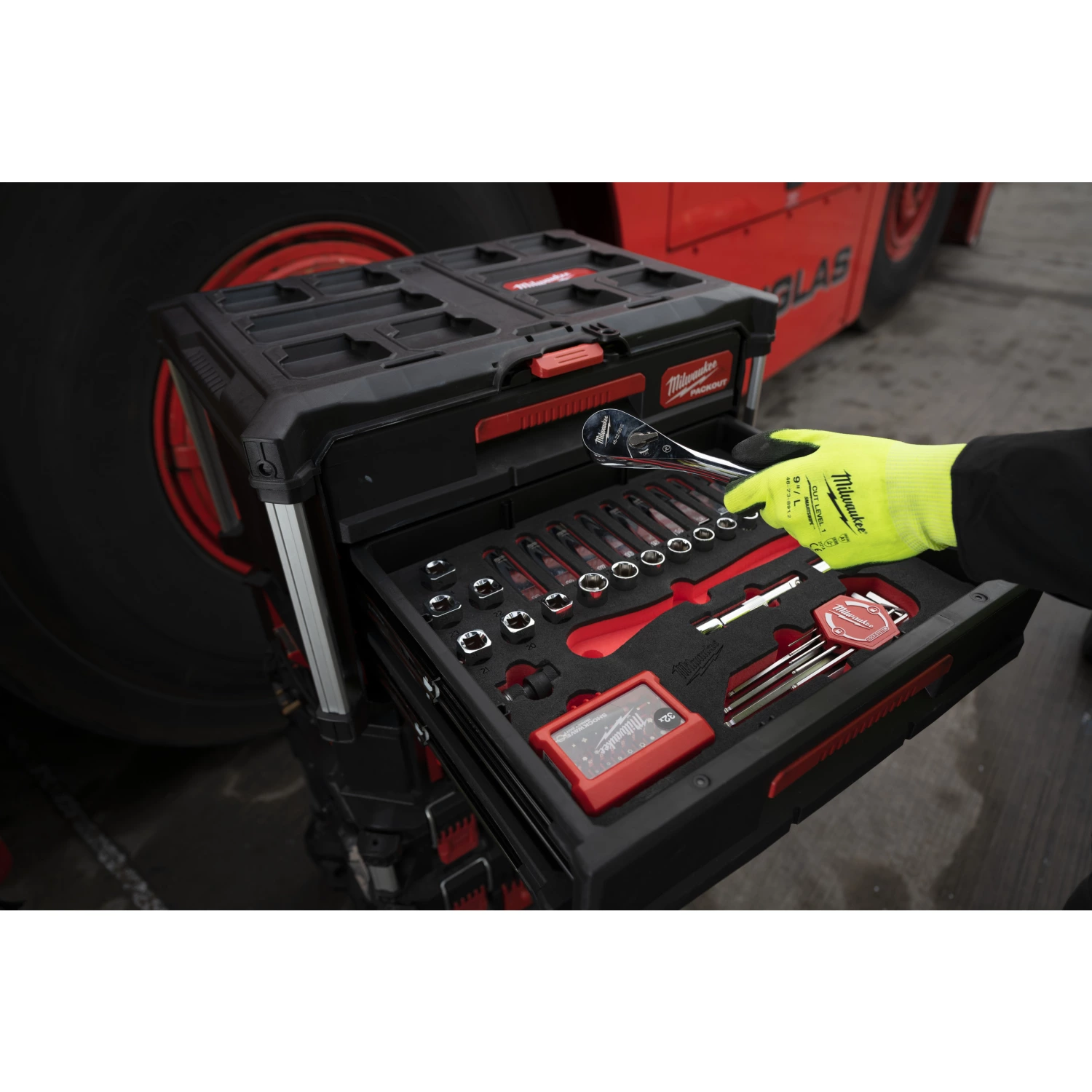 Milwaukee 4932480716 Foam Inlay doppenset 1/2'' PACKOUT™
