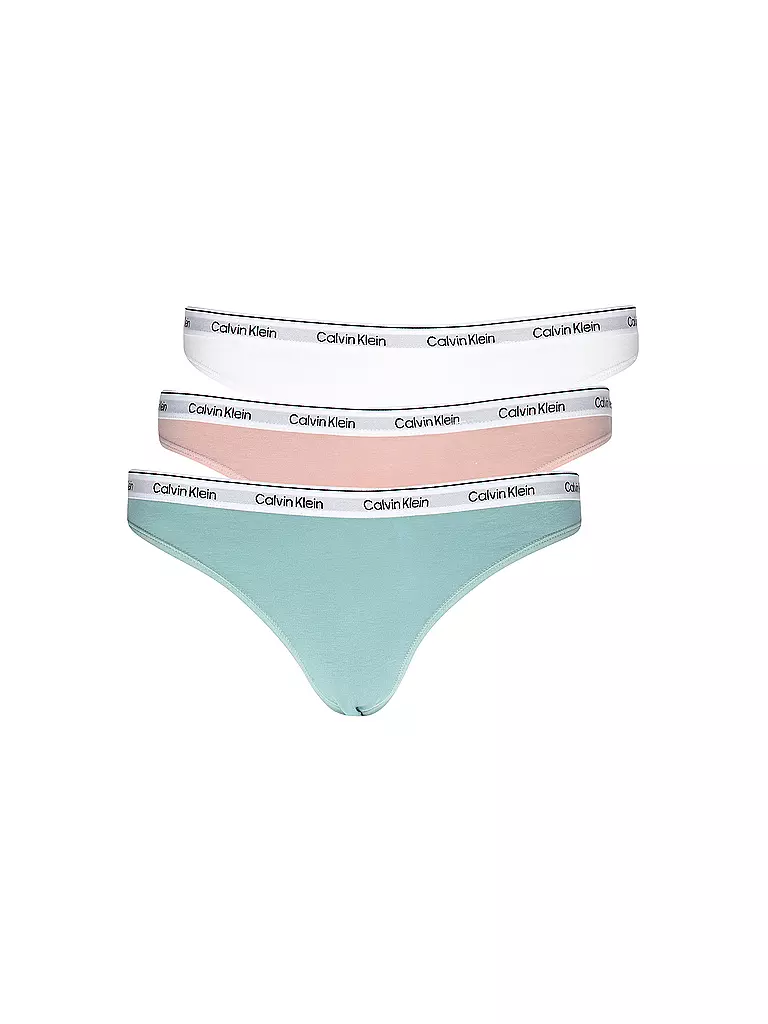 CALVIN KLEIN String 3er Pack multi bunt