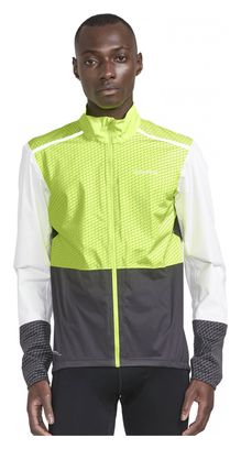 Veste Imperméable Craft ADV Bike Hydro Lumen Jaune Gris Homme