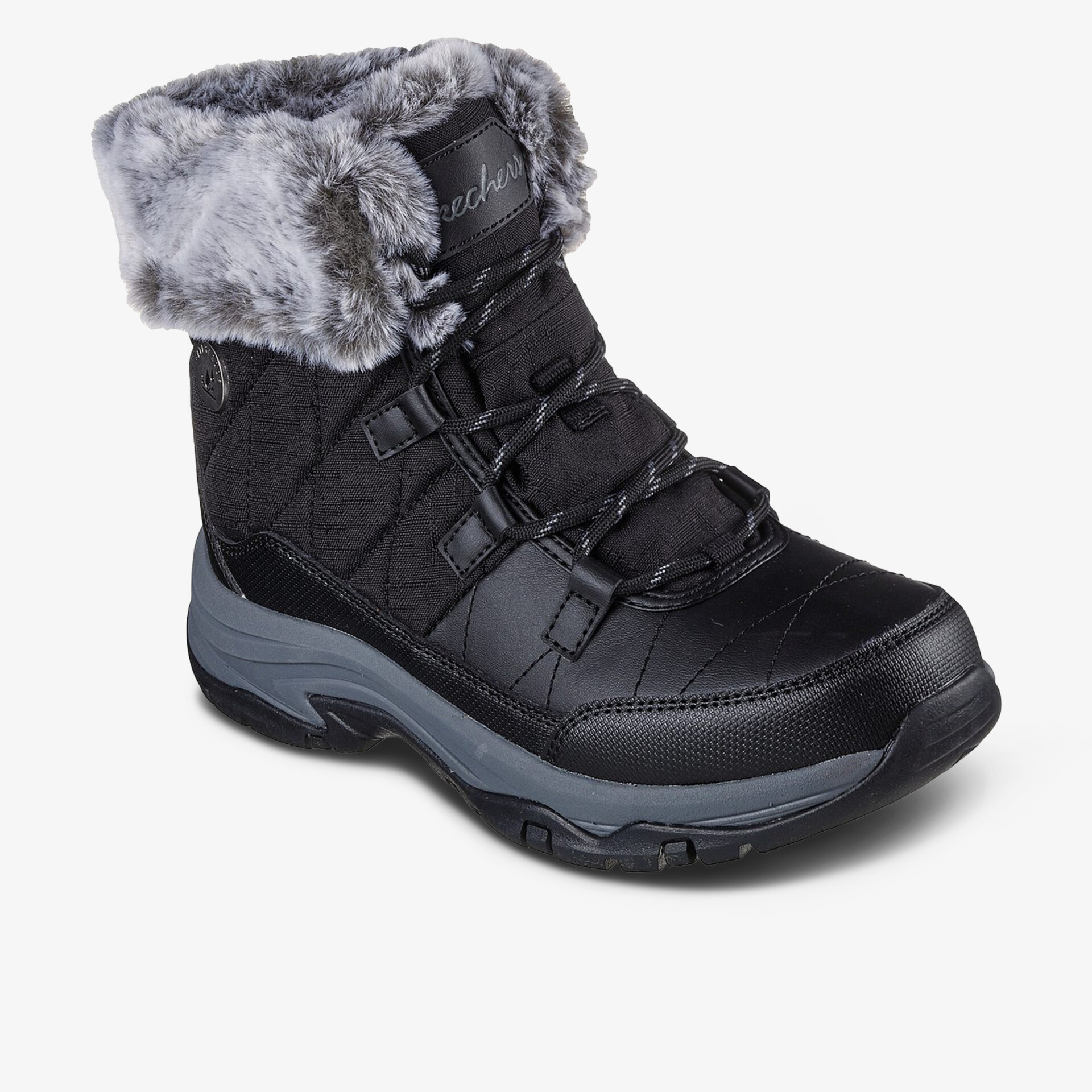 SKECHERS TREGO WINTER FEELINGS Damen Winter Boots schwarz