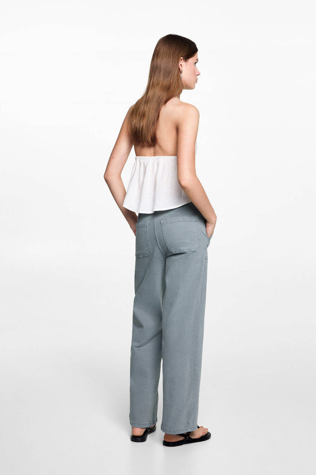 MANGO TEEN bootcut jeans middenblauw