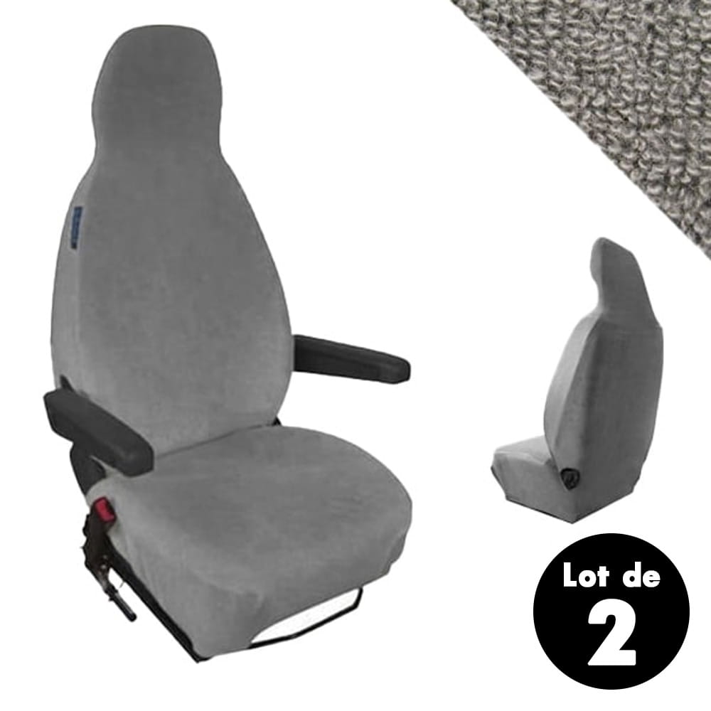Housses sièges camping car gris Le Sellier