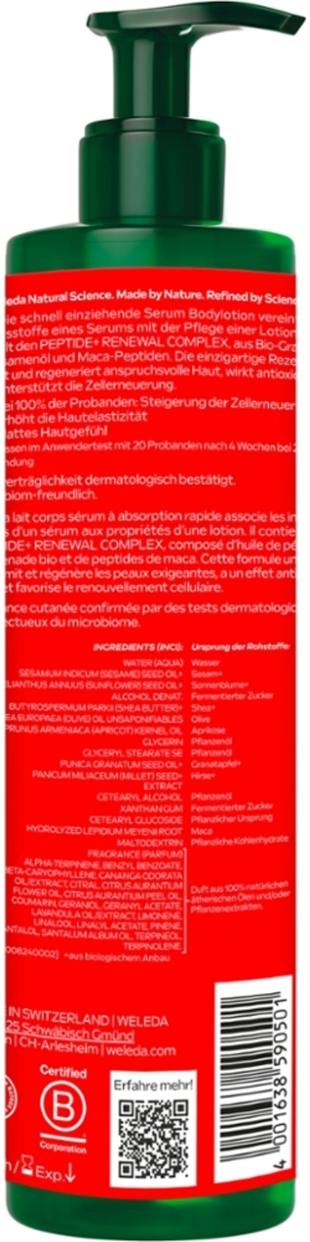 Weleda  Granatapfel & Maca-Peptide Straffende Serum Bodylotion, 250 ml