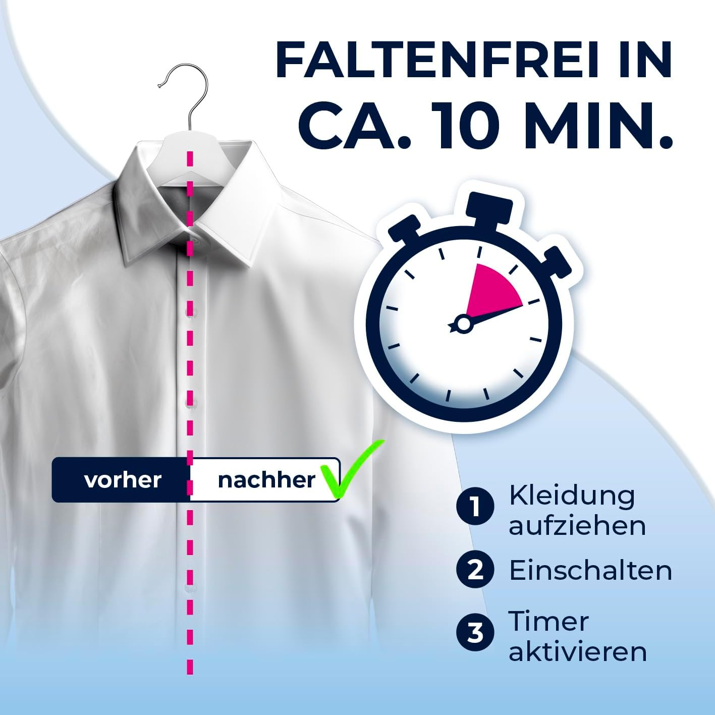 CLEANmaxx automatischer Hemdenbügler PRO mit Hosenaufsatz | Ersetzt Bügeleisen, Dampfglätter, Steamer | Bügelgerät mit Bügelpuppe für Hemden, Blusen & Hosen | Innovativ & effizient