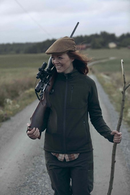 Chevalier Tay Technostretch Jacket Dame Dark Green<br>Lett og fleksibel fleecejakke til Dame-Dark-Green