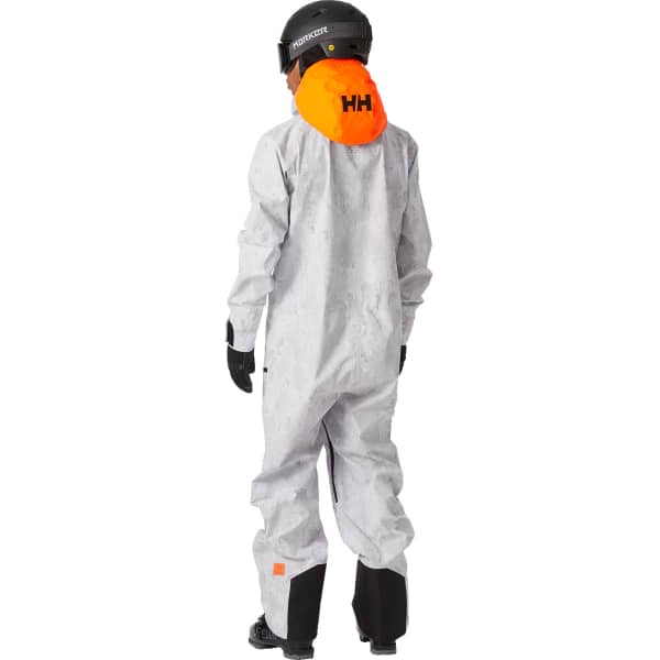 Combinaison de ski HELLY HANSEN CHUGACH INFINITY PRINTED SUIT GREY FOG SNOW
