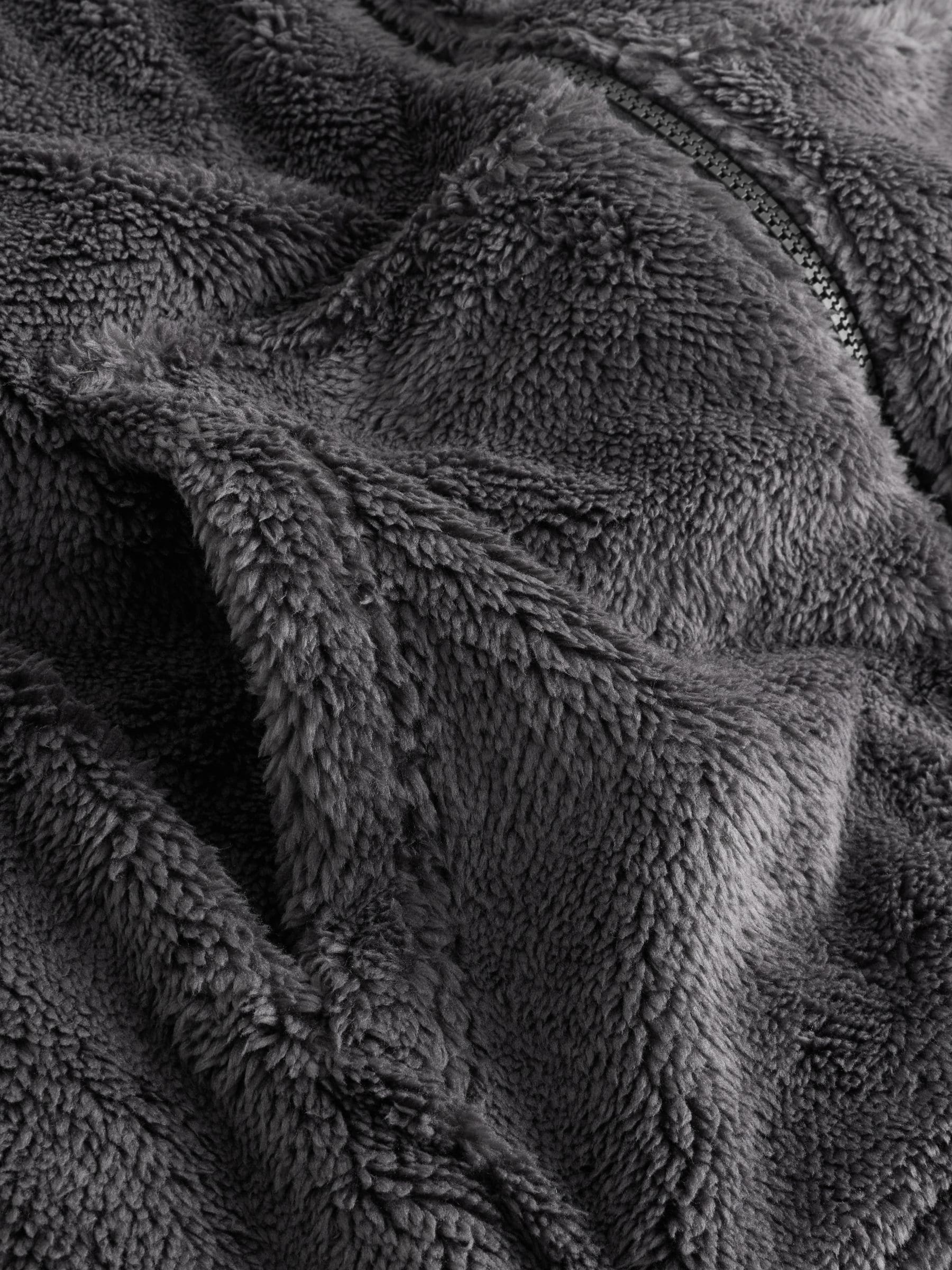 Leisteen grijs - Borg Fleece Onesie