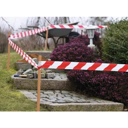 tesa Signal Absperrband rot/weiß 100mx80 mm nicht klebend