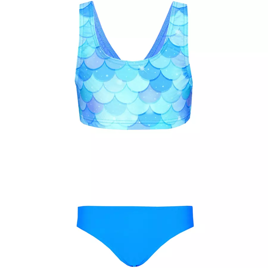 Aquarti Mädchen Sport Bikini Racerback Bustier & Bikinislip türkis