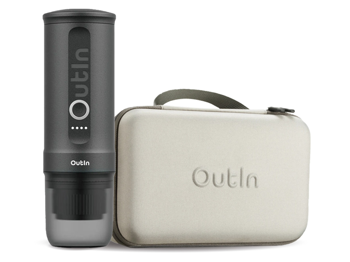Outin Nano espresso machine met beschermkoffer - Space Grey