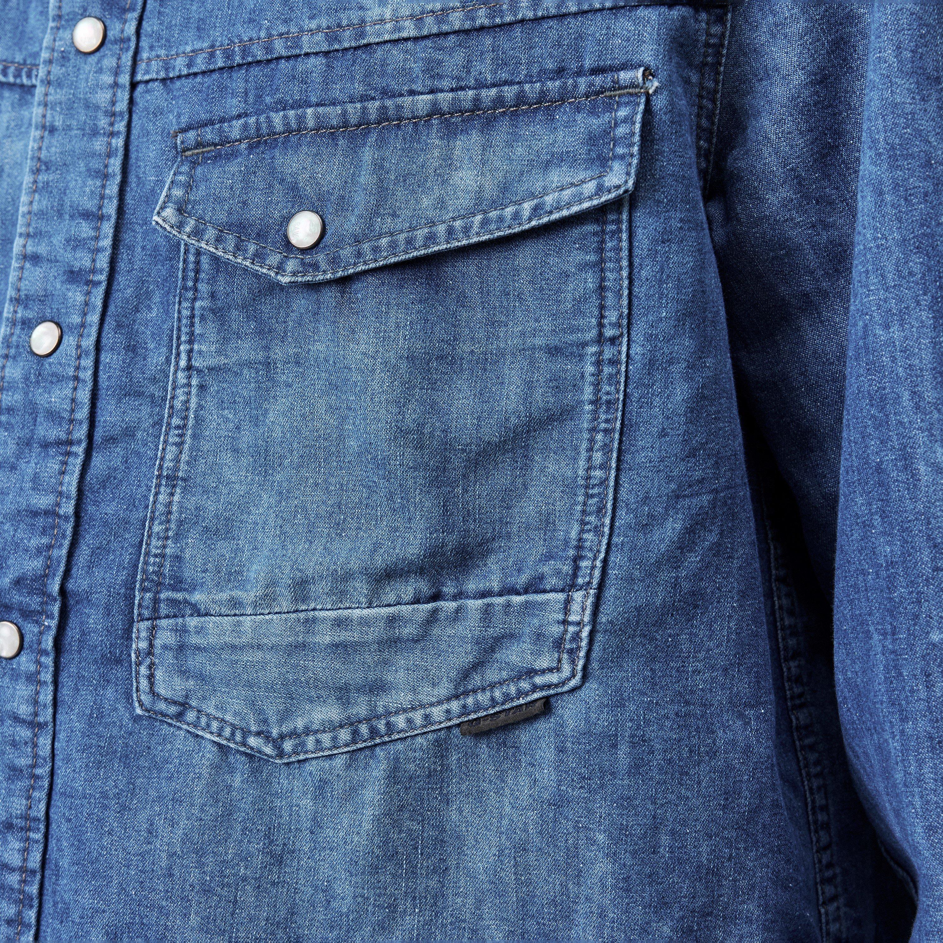 G Star Dakota Evergreen Denim Shirt