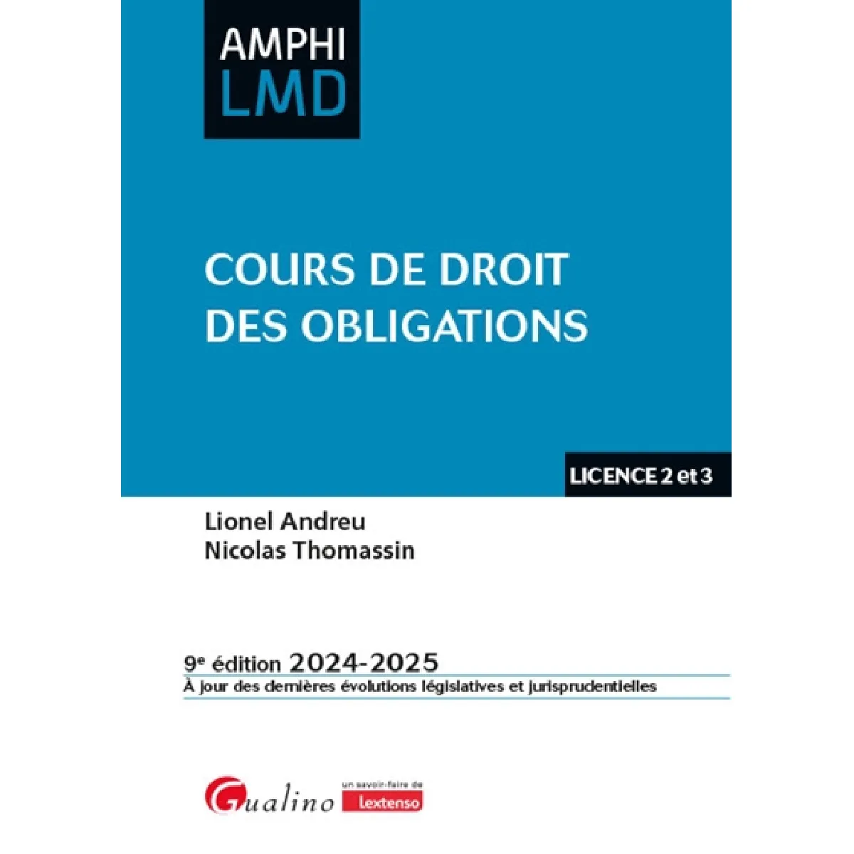 Cours de droit des obligations : licence 2 et 3 : 2024-2025 · Occasion