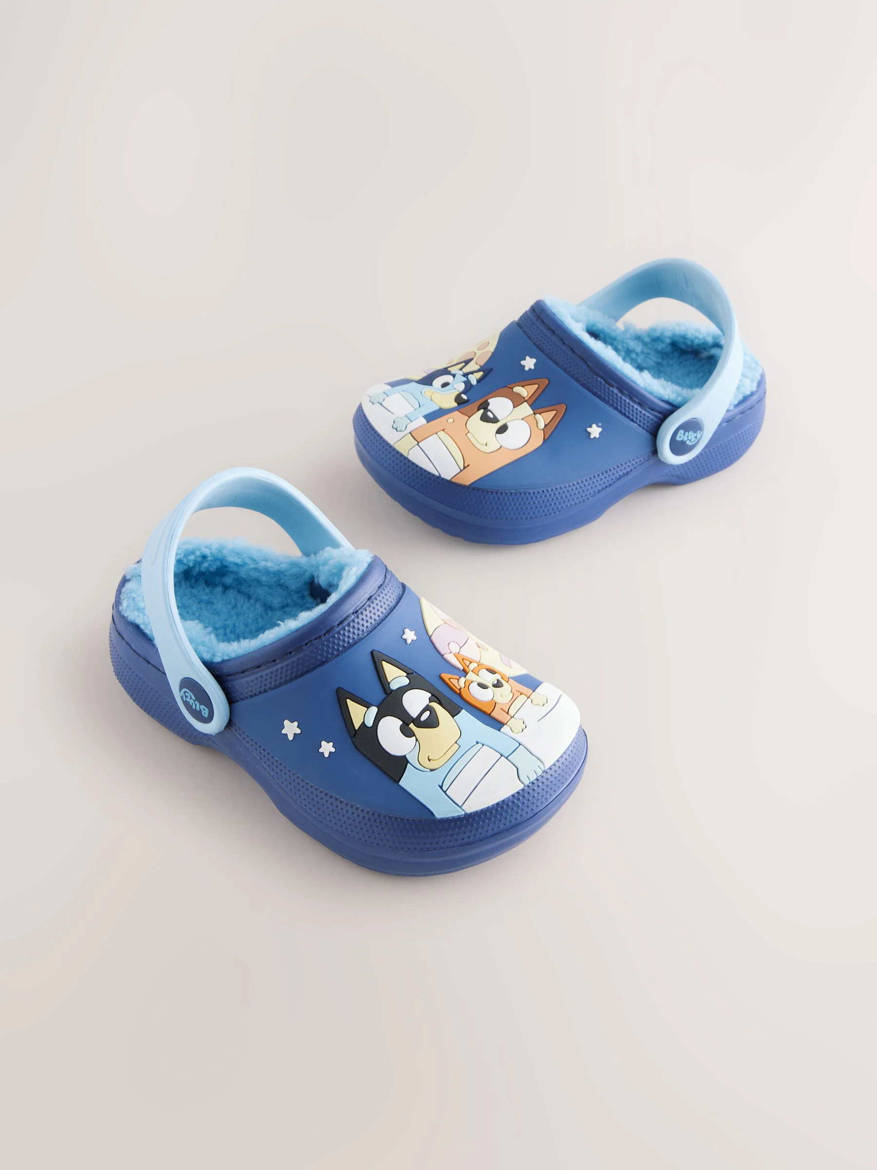 Bluey Navy - Gevoerde pantoffelklompen