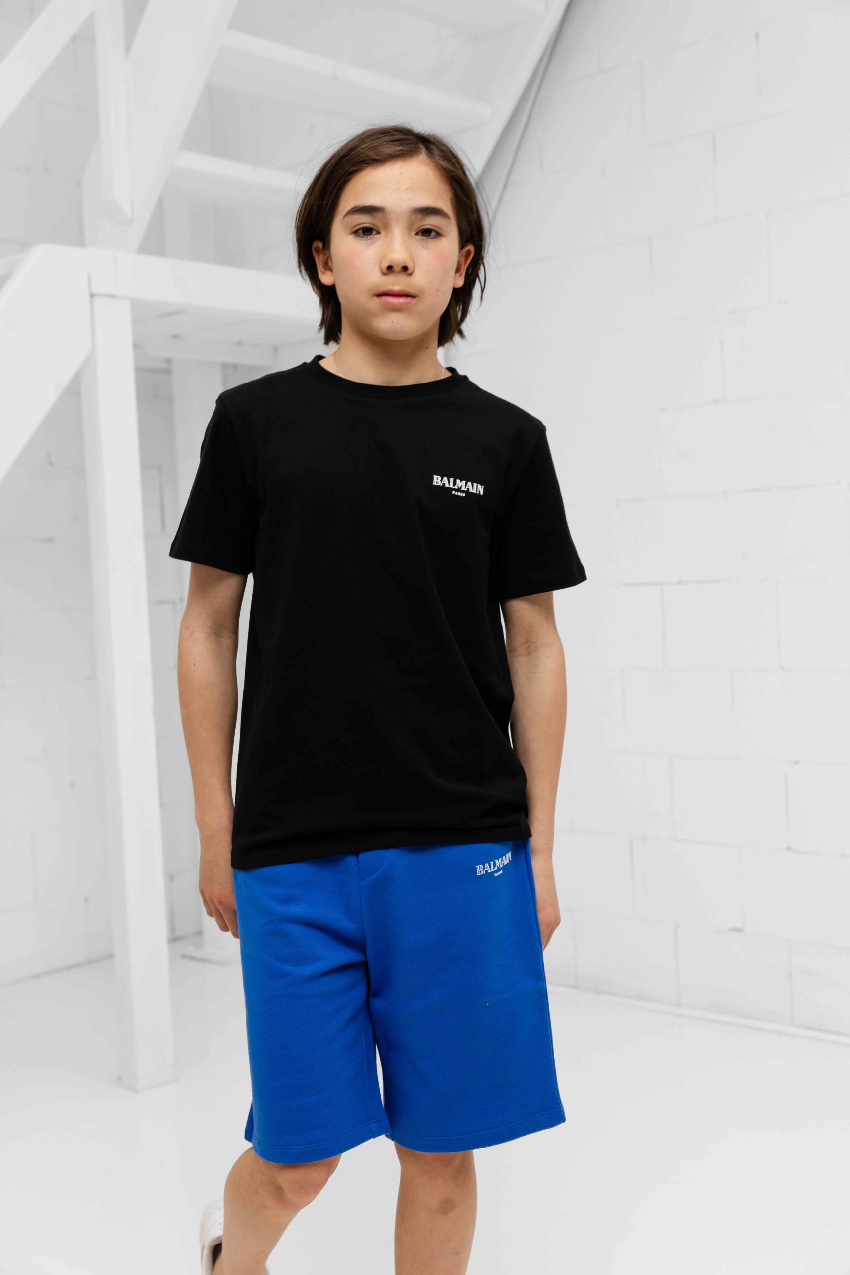 Balmain BW8P11 T-Shirt Kids Zwart