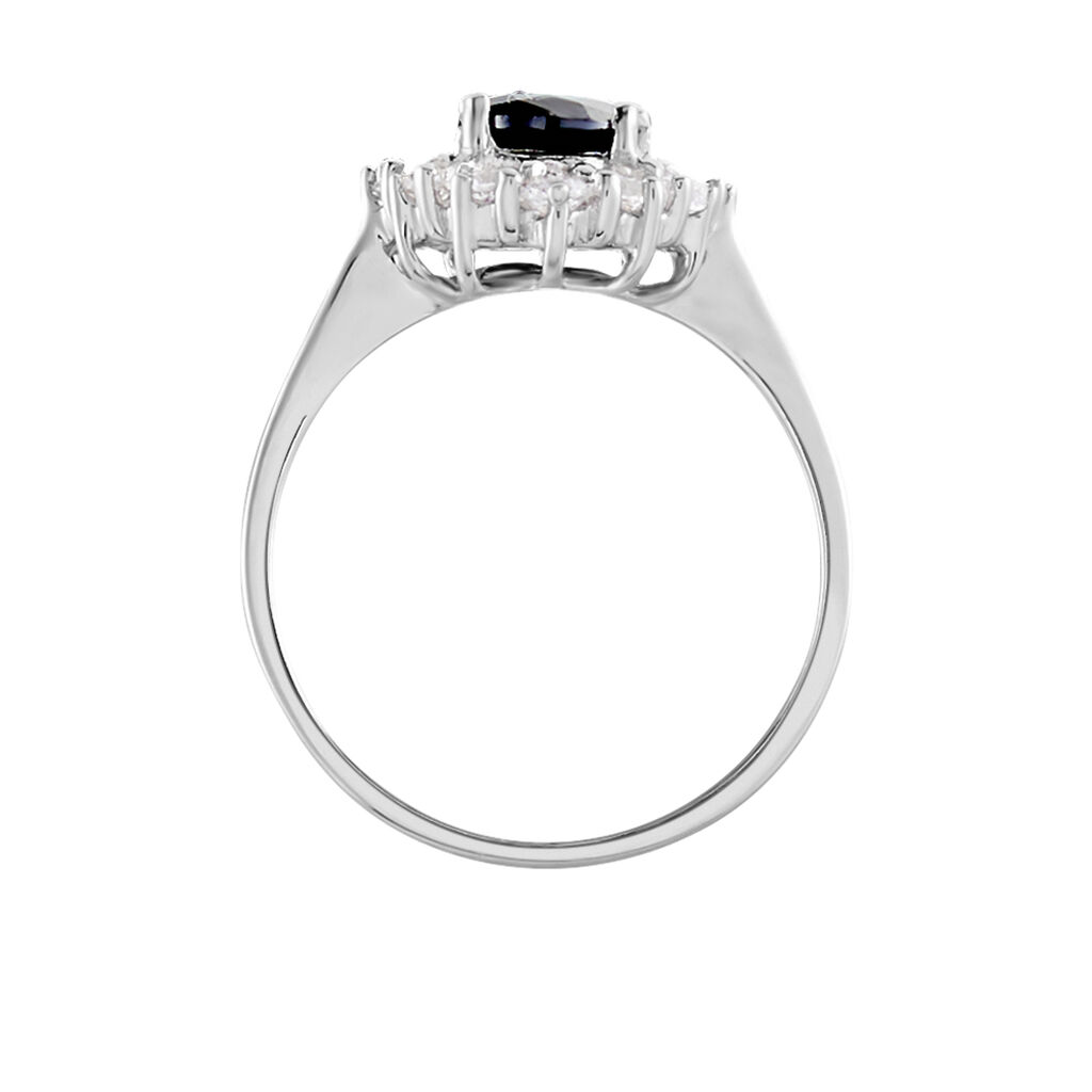 Bague Solitaire Gabor Argent Blanc Oxyde De Zirconium