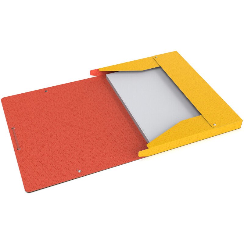 Boîte Oxford capacité standard Boston 24x32 dos 25mm avec élastique couverture carte coloris assortis