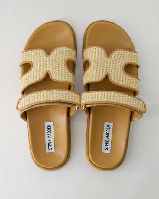 Steve Madden Missile Pantoletten in Beige