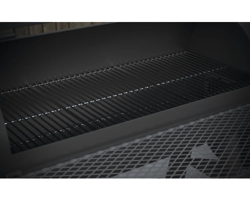 Tenneker® Grill Smoker XL 98 x 44 cm met schoorsteen, dekselthermometer