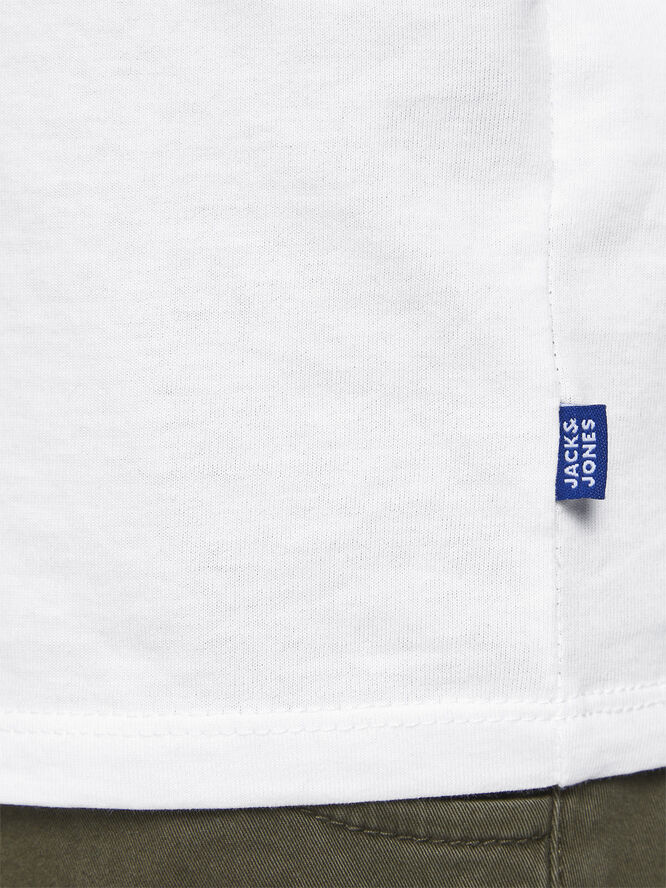 Jack & Jones JJEORGANIC BASIC TEE SS O-NECK NOOS White