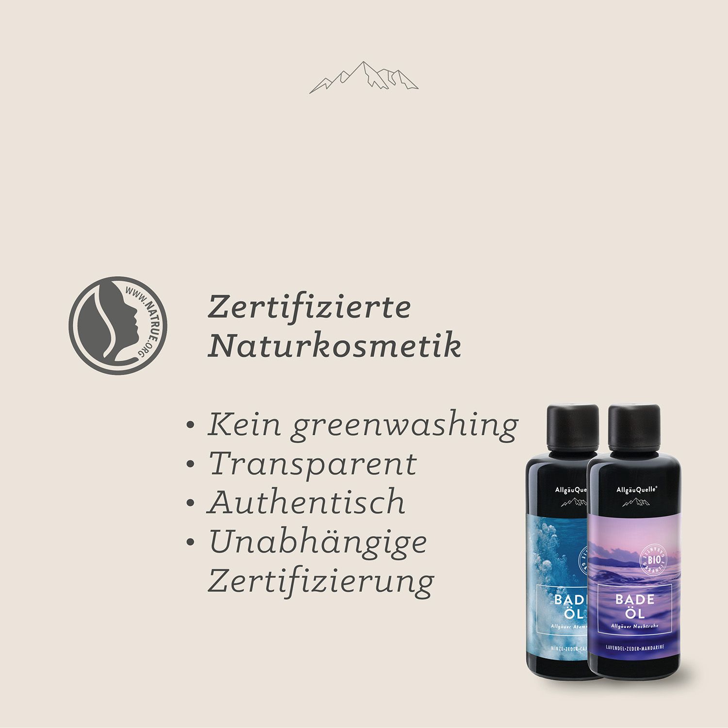 AllgäuQuelle Bio Badeöl-Set mit ätherische-Öle, BIO-Badezusatz, Bade-Essenz