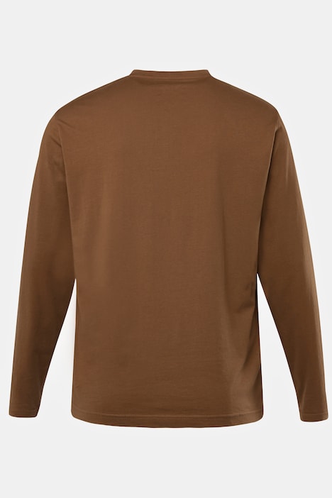 JP 1880 Langarmshirt, Basic, Langarm, V-Ausschnitt, bis 8 XL