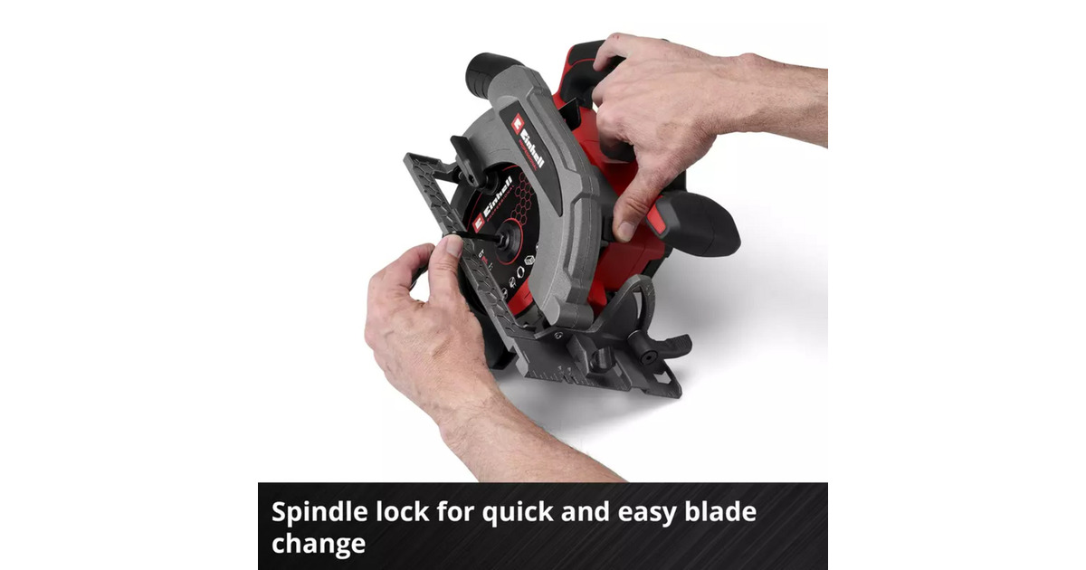 EINHELLProfessional Accu Handcirkelzaag TP-CS 18/165 Li BL - Solo  (Rood/zwart, Power X-Change, Accu en oplader niet inbegrepen)