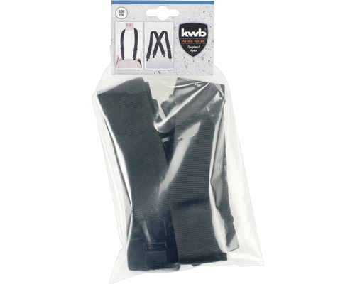 Zwarte bretels 100cm