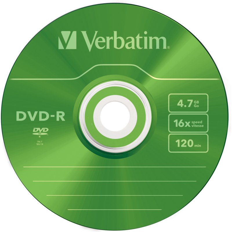 Verbatim DVD-R Colour 4,7 Go 5 pièce(s)