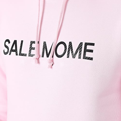 Sweat Capuche Carbone Lapin Rose Noir