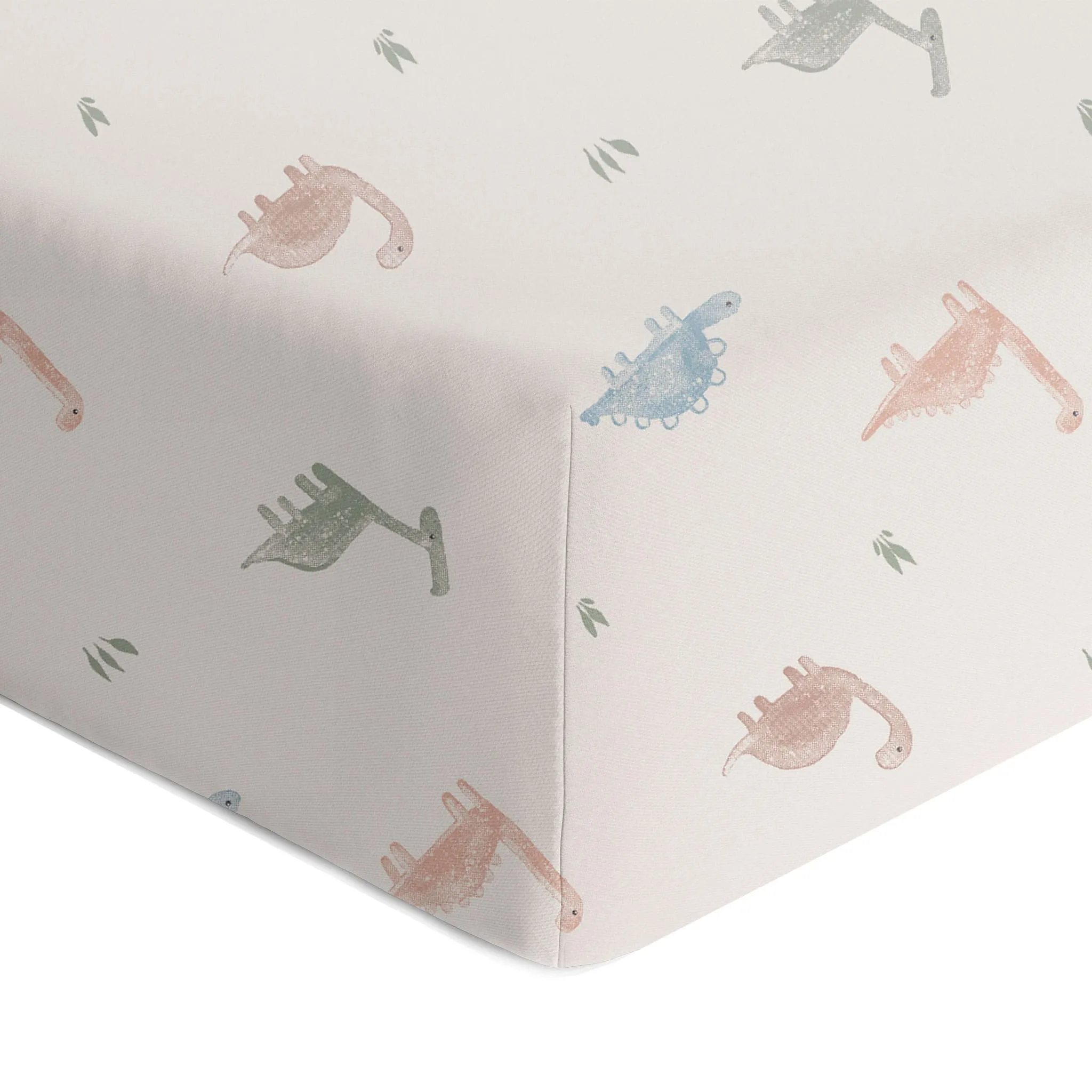 Origami Maison Drap Contour pour Lit de Bébé - Dinos