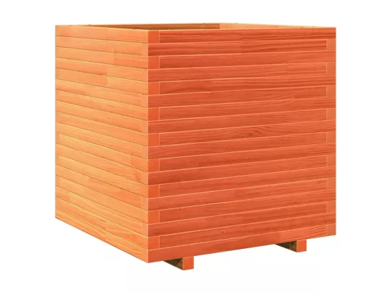 Jardinière bac lit surélevé bois marron 70 x 70 x 72 cm 02_0038496