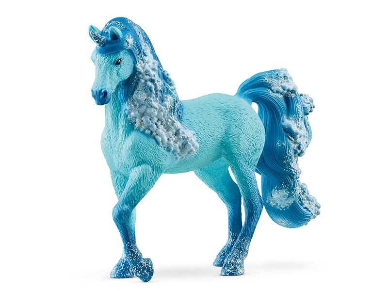 Schleich Spielzeugfigur bayala Wassereinhorn Stute Spielfigur mit viel Glitzer