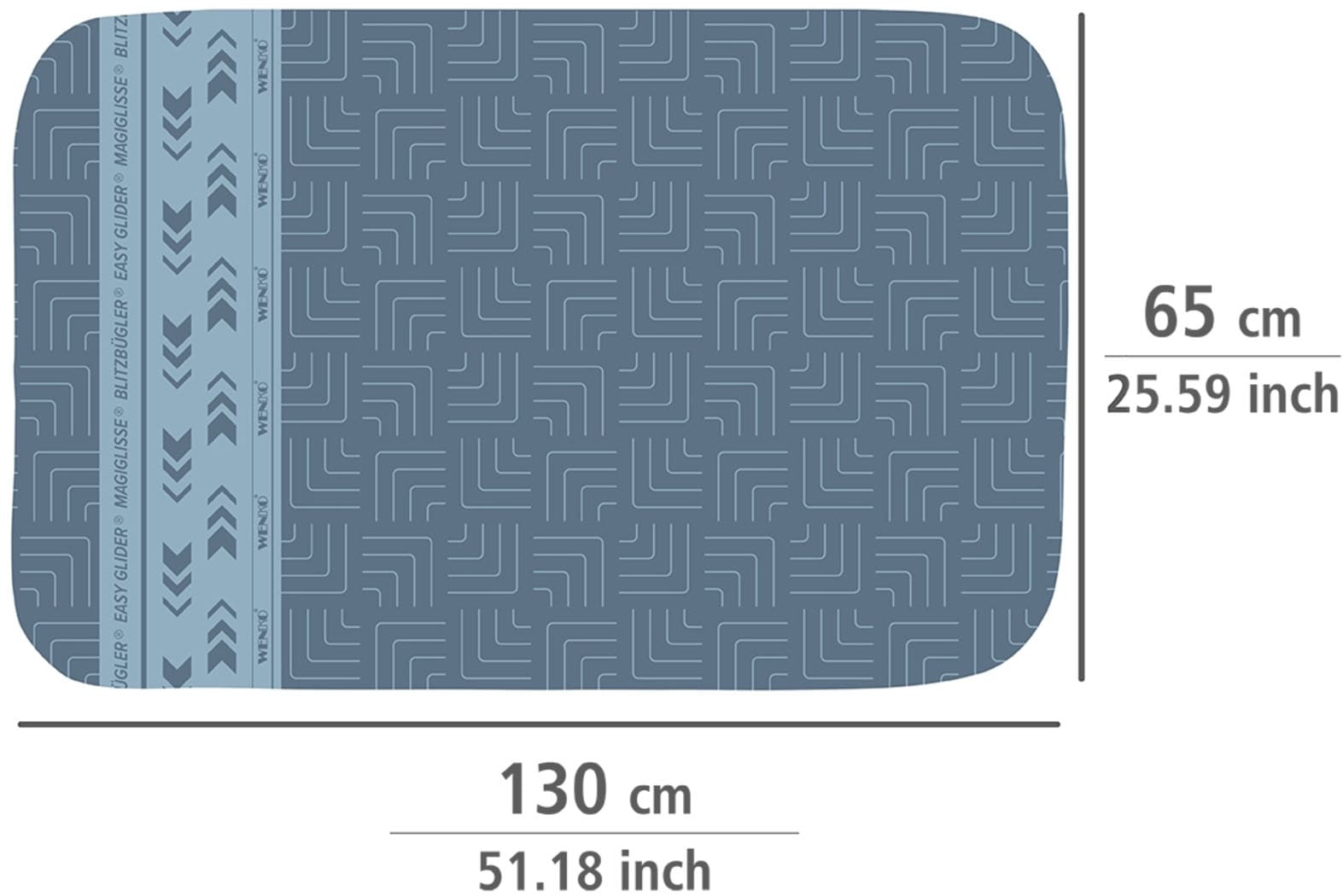 WENKO Bügeltuch »Modell Air Comfort« Bügeldecke für den Tisch, 5-lagig, mit Blitzbüglerzone