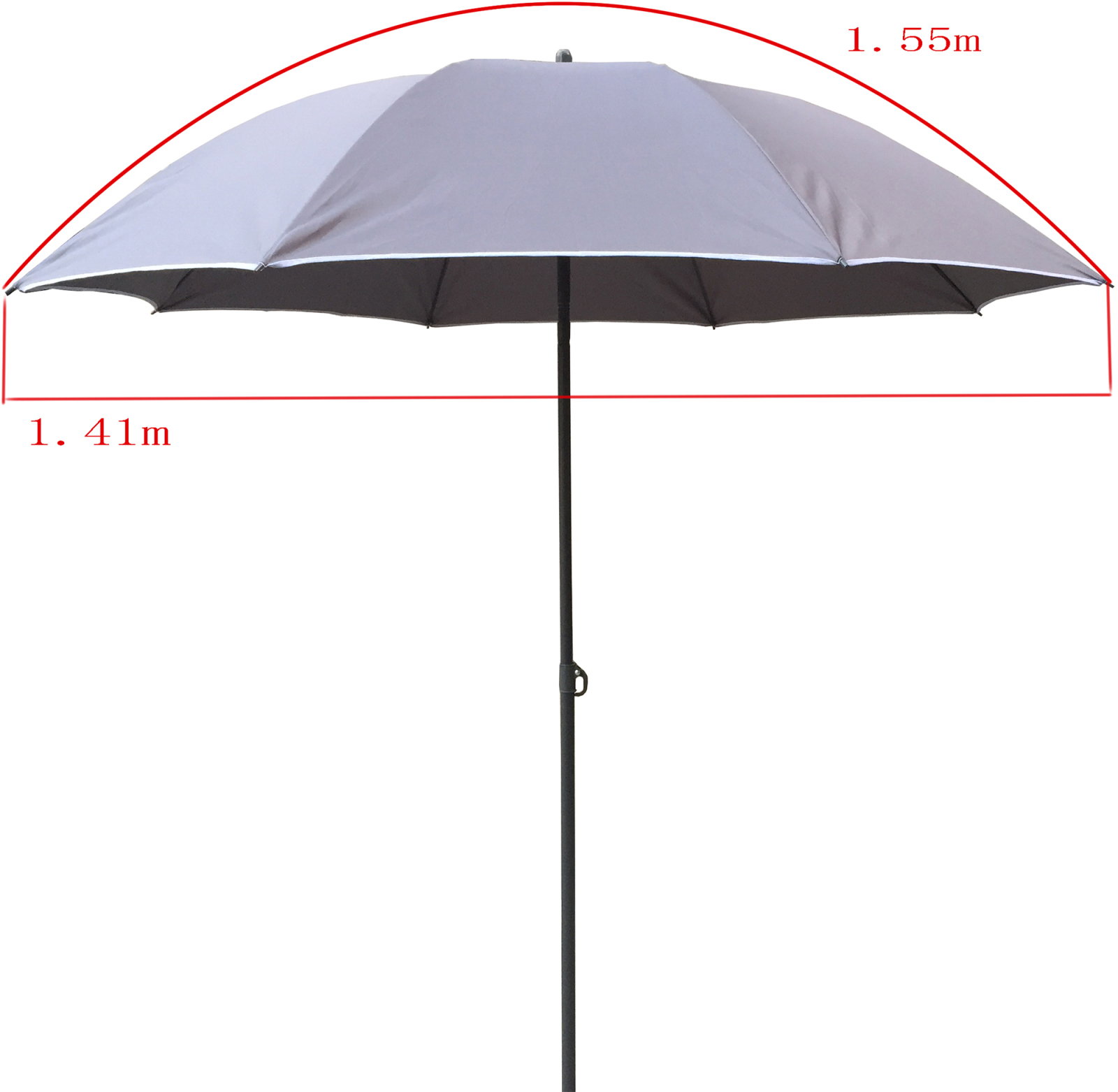 Sonnenschirm - taupe -Ø 141 cm