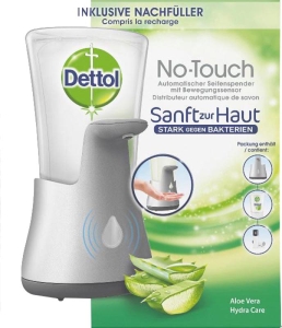 Dettol No-Touch Starter Set silbrig Aloe Vera, 250 ml
