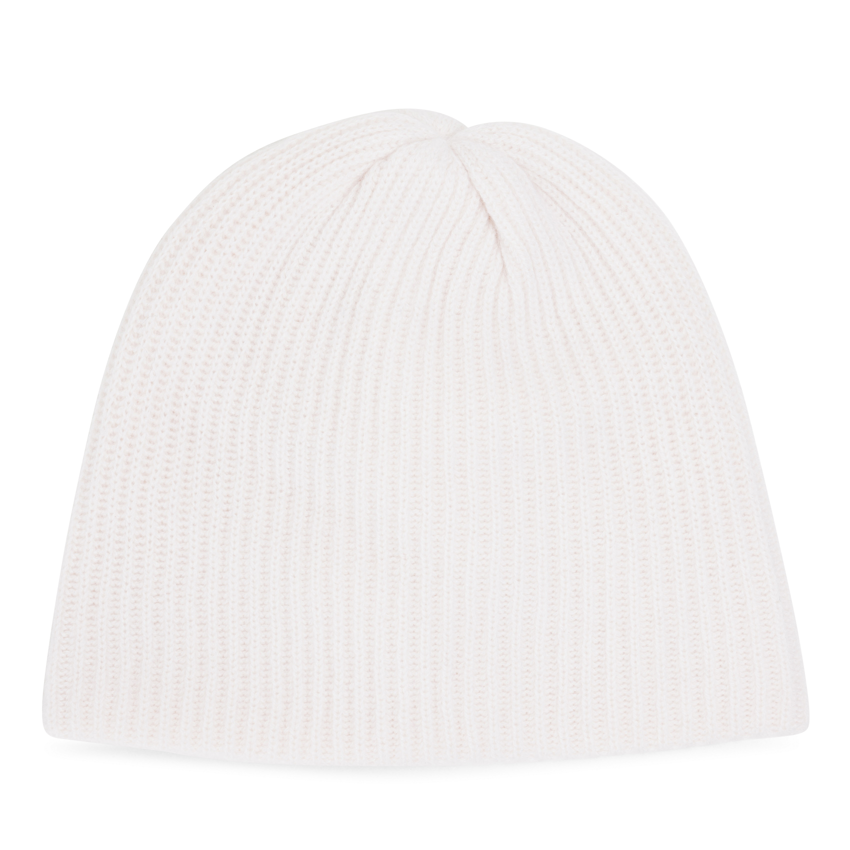 BIBOU - Bonnet côtelé en cachemire| Blanc