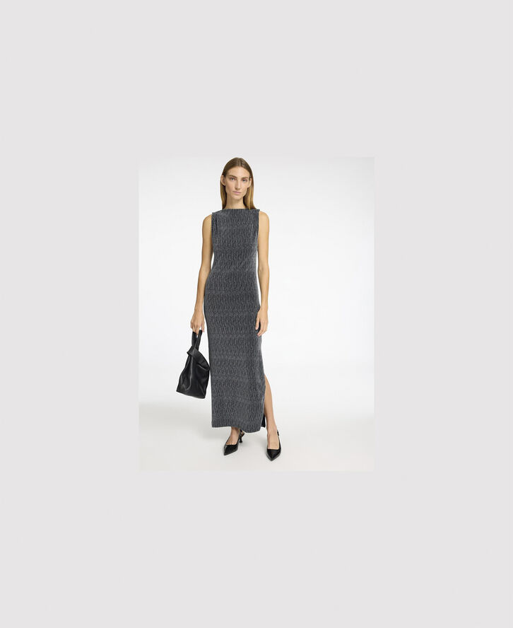 Selected Femme SLFANITA TWISTED ANKLE DRESS Sort