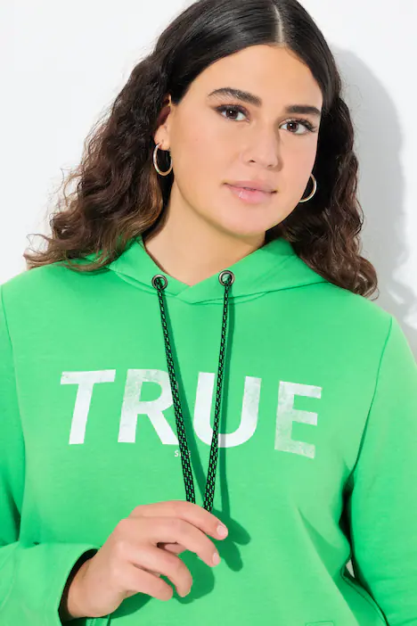 Hoodie, True, Kapuze, Kordel, Taschen, Langarm, mintgrün